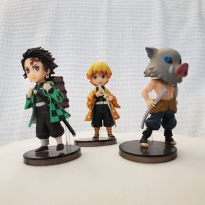 Demon Slayer figures: Tanjiro,  Zenitsu &  Inosuke